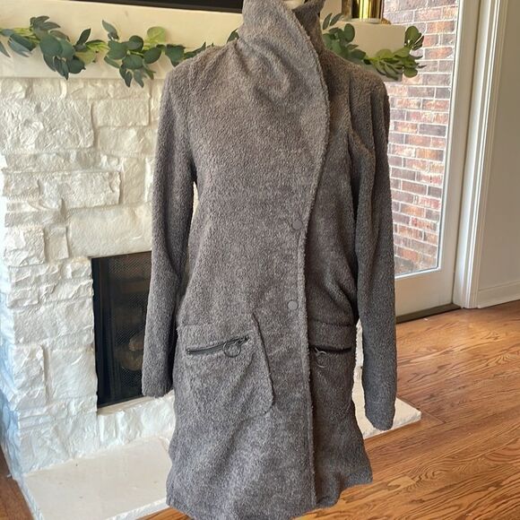 Sunidays M grey lined robe/jacket a magical house coat you want to wear in/out - Picture 7 of 9